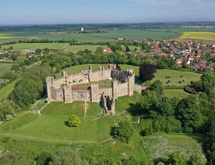 An arial view of Framlingham